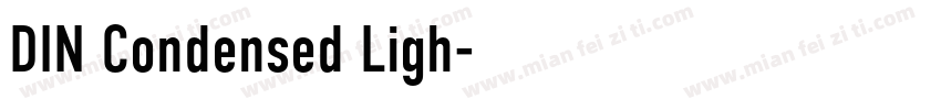 DIN Condensed Ligh字体转换
